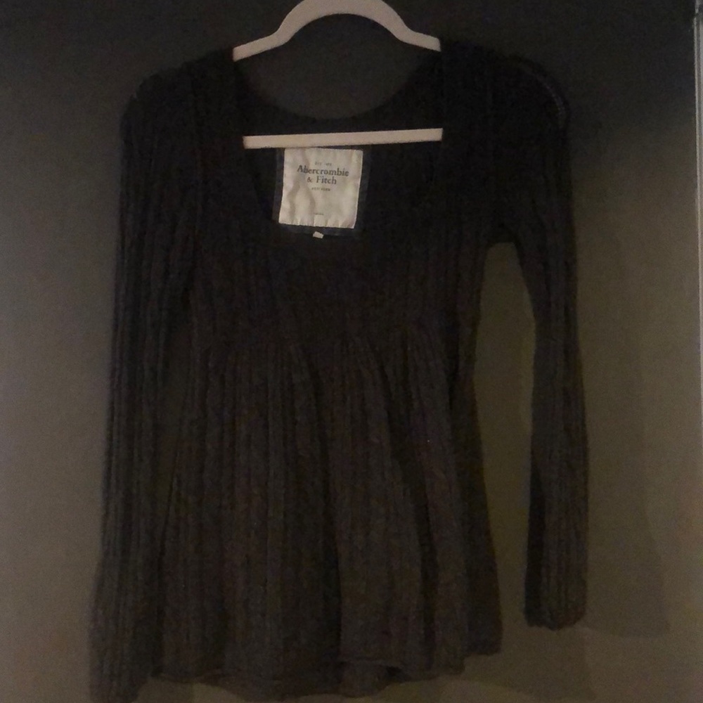 Abercrombie and fitch square neck knit blouse